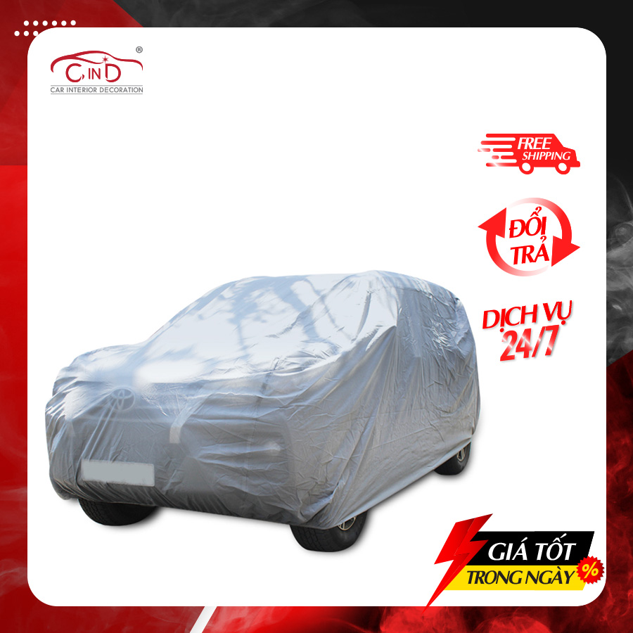 Bạt Phủ Ô Tô CIND CD-502 7 Chỗ Size S-D 1 Lớp PP - Nhập Khẩu Chính Hãng