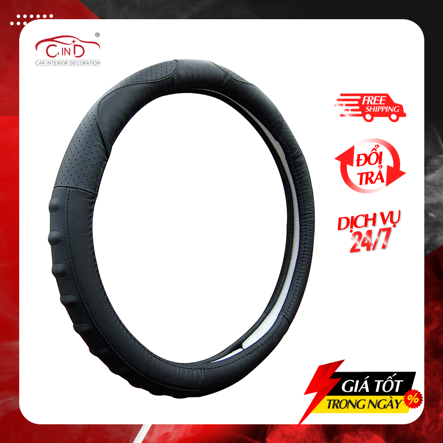 Bọc Vô Lăng CIND G2011 Size M Màu Đen - Nhập Khẩu Chính Hãng