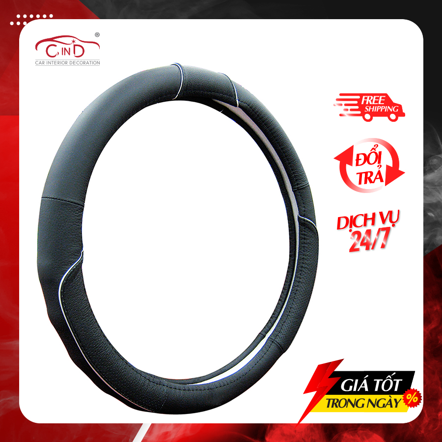 Bọc Vô Lăng CIND G2015 Size M Màu Đen - Nhập Khẩu Chính Hãng
