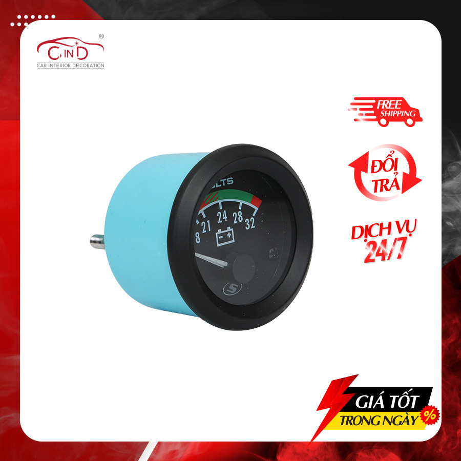 Đồng Hồ Đo Điện Áp CIND Susuki IG52-VO-GV520S 24V - Nhập Khẩu Chính Hãng