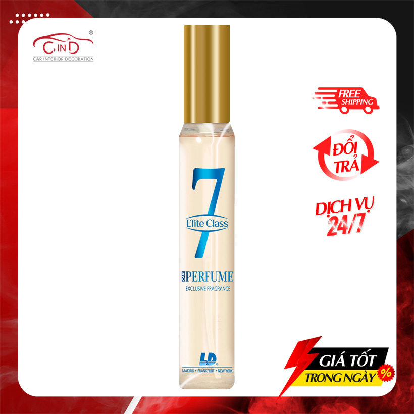 Nước Hoa Ô Tô Dạng Xịt L&D Elite Class Số 7 Sensual For Him 40ml - Nhập Khẩu Chính Hãng