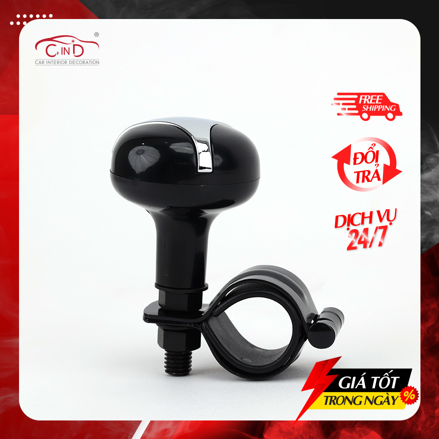 Tay Quay Trợ Lực Vô Lăng Ô Tô CIND JM-7603B Màu Đen - Nhập Khẩu Chính Hãng