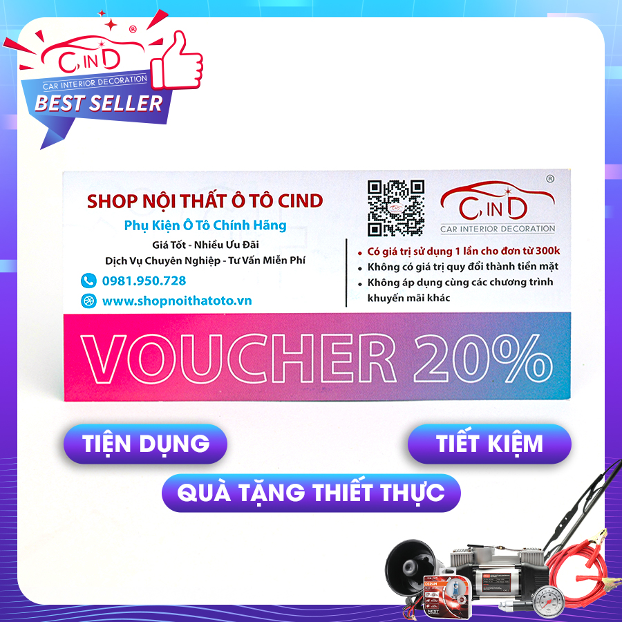 Voucher Mua Hàng Phụ Kiện Ô tô Chăm Sóc Xe Hơi Toàn Diện (Quà Tặng) Voucher Mua Hàng Phụ Kiện Ô Tô Chăm Sóc Xe Hơi Toàn Diện (Quà Tặng)