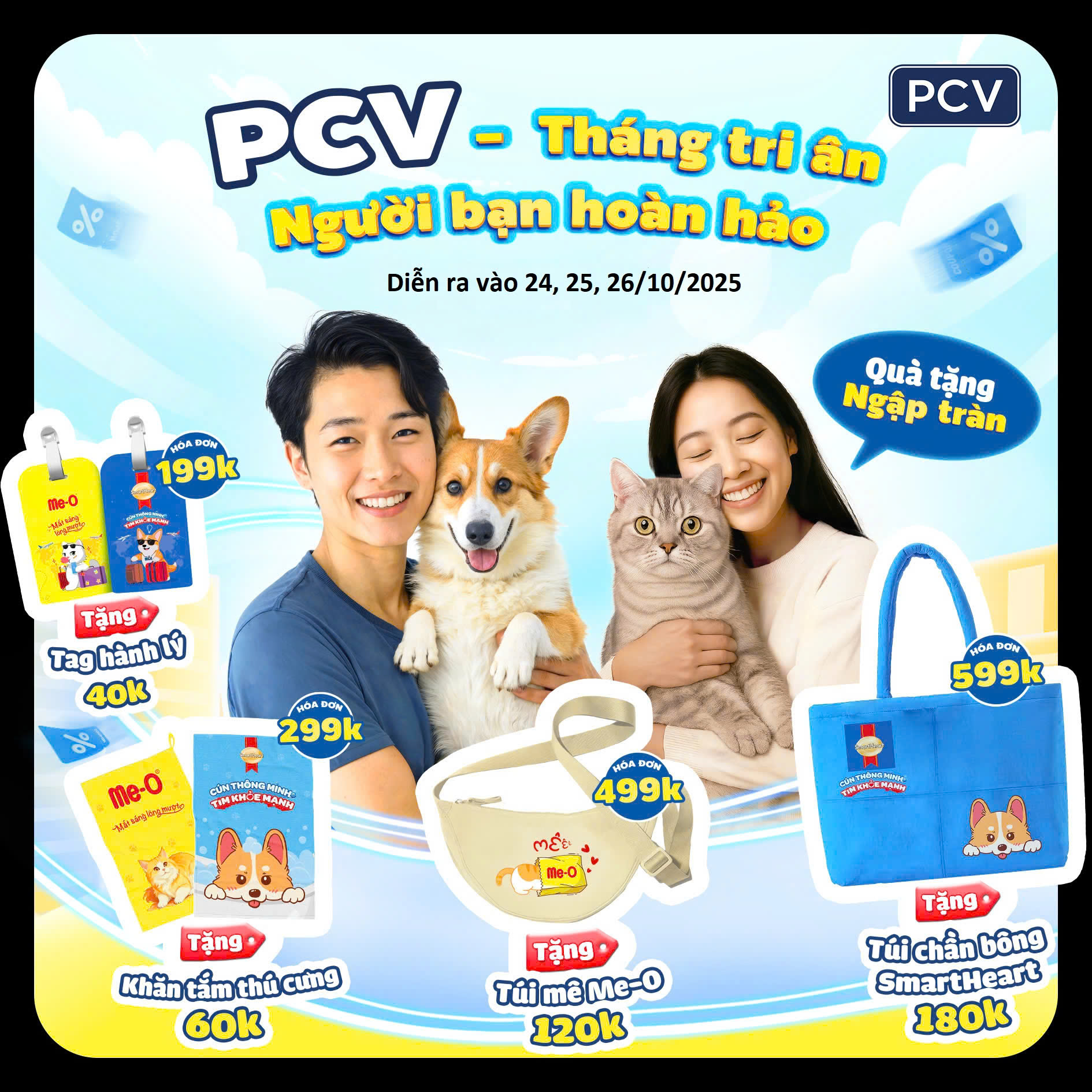 Nhận quà tại Petcare - Pet Shop Vinh