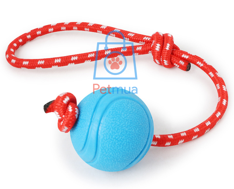 Bóng cao su dây cắn gặm huấn luyện chó