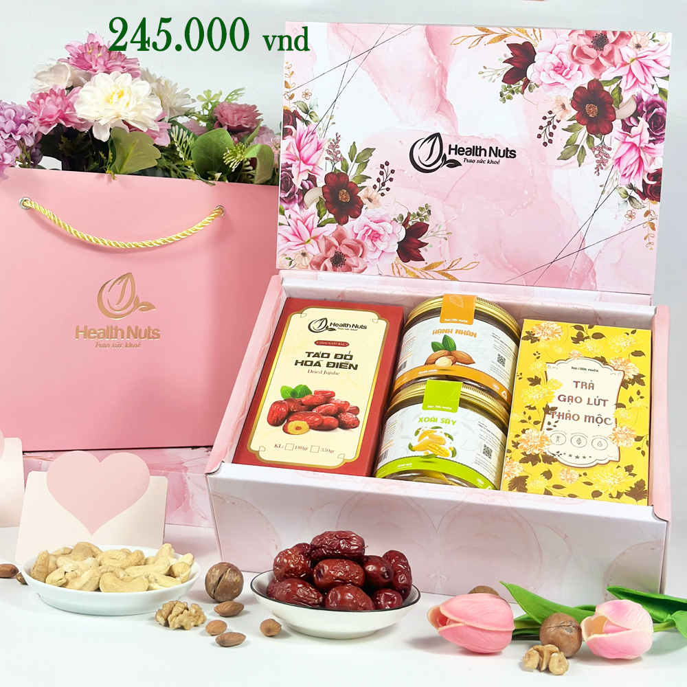 Hộp quà Hạt Dinh Dưỡng, Sang Trọng, ý nghĩa dành tặng vợ, thầy cô giáo, đối tác