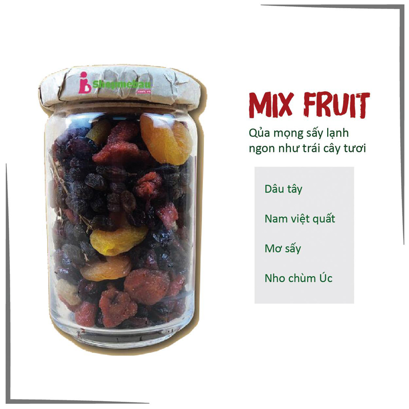 Box Dinh Dưỡng đầy đủ Mix Nuts, Mix Fruit & Granola. Quà tặng cho mẹ bầu