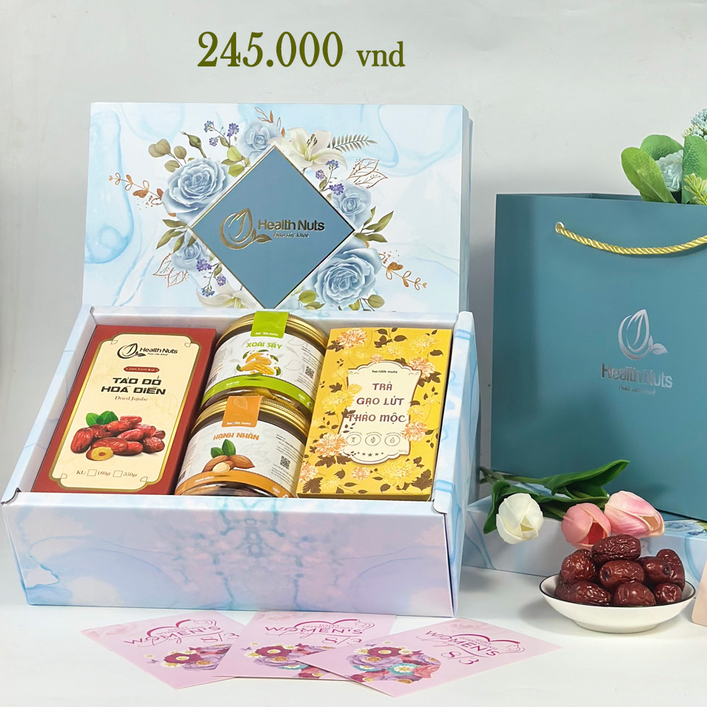 Hộp quà Hạt Dinh Dưỡng Xanh, ý nghĩa dành tặng vợ, thầy cô giáo, đối tác 8/3, 20/10