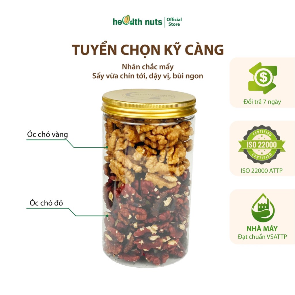 Mixnuts 9 loại Hạt Dinh Dưỡng, nhiều phiên bản mix, cho mẹ bầu, người ăn kiêng, giảm cân Health Nuts
