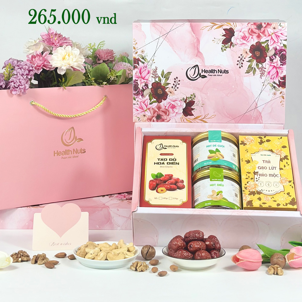 Hộp quà Hạt Dinh Dưỡng, Sang Trọng, ý nghĩa dành tặng vợ, thầy cô giáo, đối tác