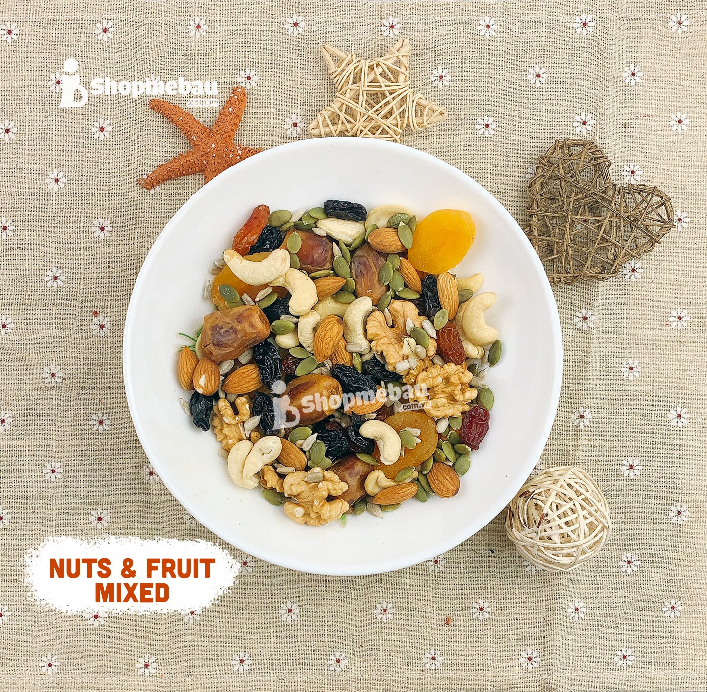 Mixnuts 7 hạt tổng hợp và trái cây đặc sản