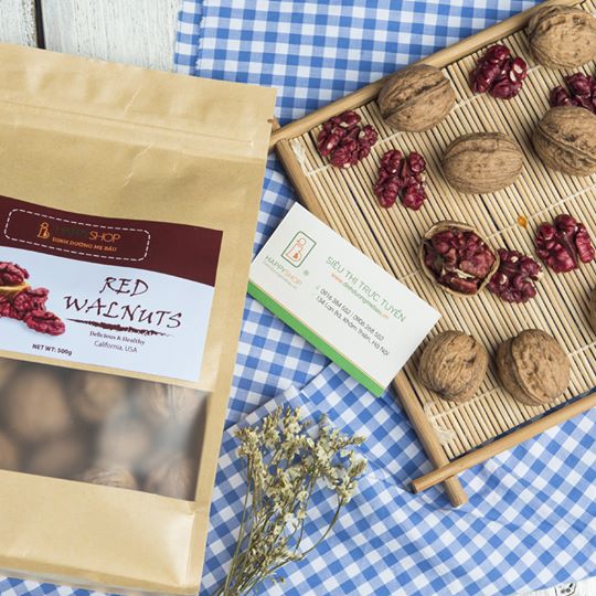 Nhân  óc chó đỏ - Mùa mới 2024 size lớn nhân đầy