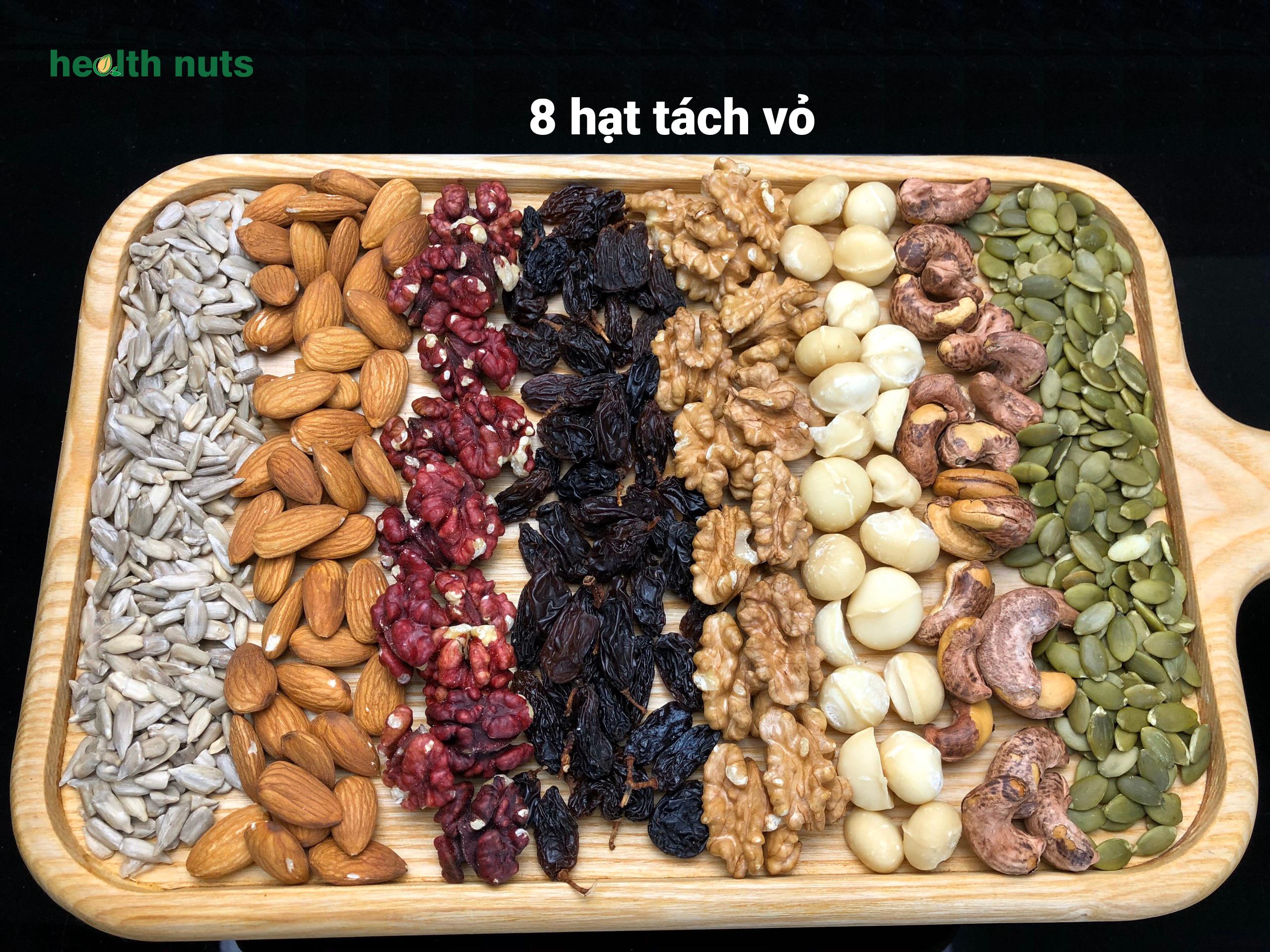 Mix Nuts 8 loại hạt tách vỏ - hương vị mới