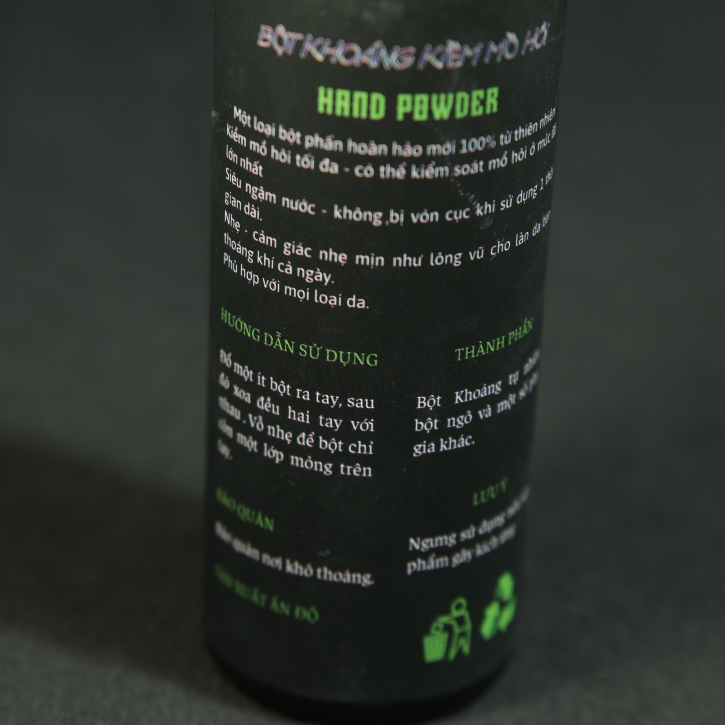 Bột Khoáng Kiềm Mồ Hôi