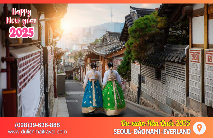 Tour Hàn Quốc Tết Tây 2026 • Seoul - Nami - Hero Show - Lotte World - Thư Viện Starfield  [5N4Đ]