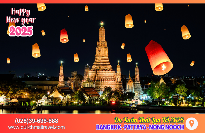Tour Thái Lan Tết 2025 • Bangkok, Pattaya, Nong Nooch