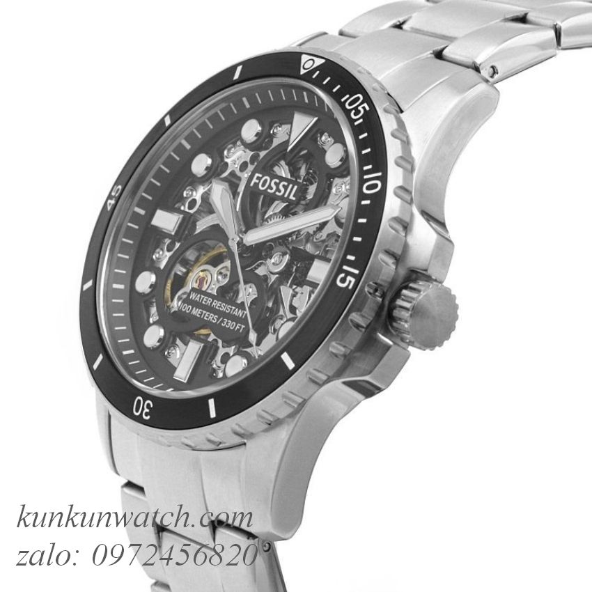 Đồng Hồ Nam Fossil ME3190 Automatic Niềng Số Lộ Cơ 42mm KUNKUN WATCH