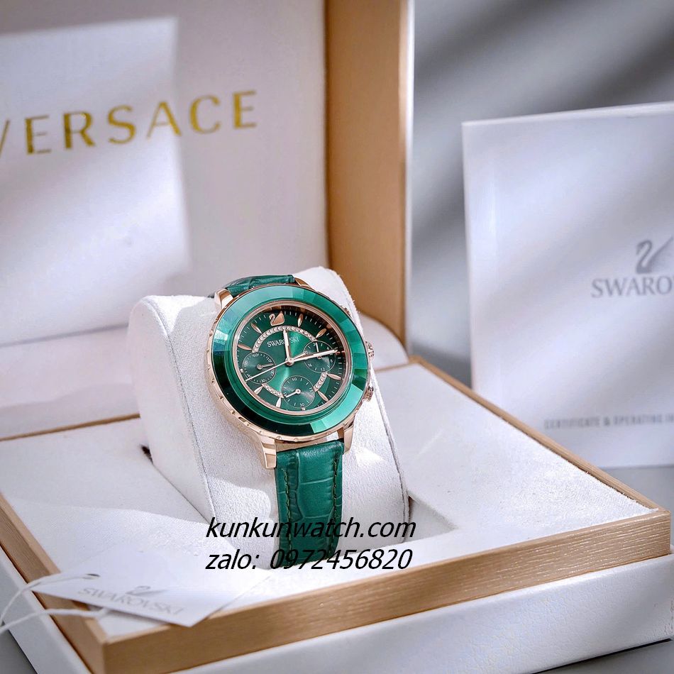 Swarovski Octea Lux Chrono Watch Green Swarovski Watch Đồng Hồ Nữ