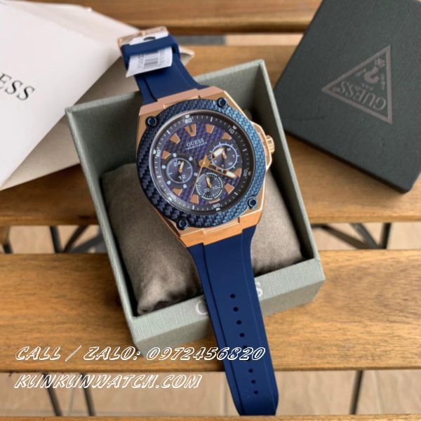 ng H Nam Guess W1049G2 Quartz D y Cao Su 45mm KUNKUN WATCH