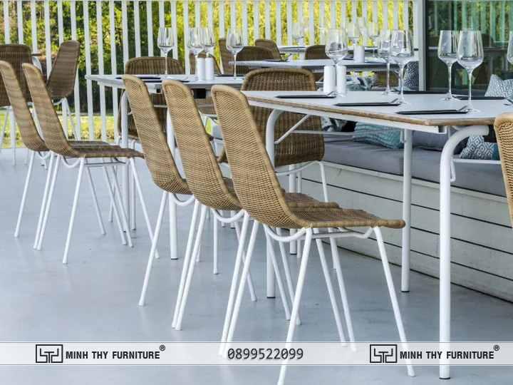 Bàn Ghế Cafe Ngoài Trời Cho Resort và Khách Sạn 