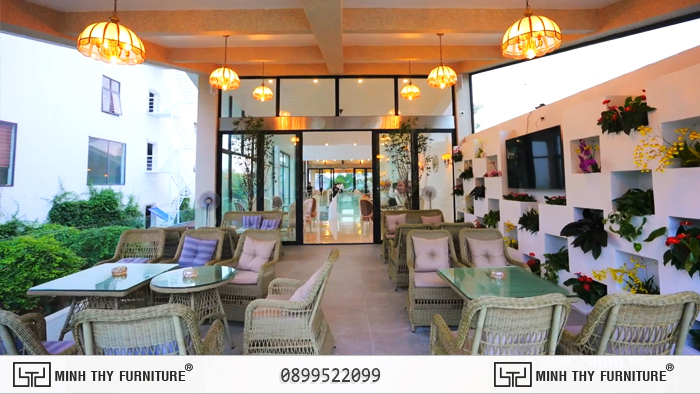 Bàn Ghế nhựa giả mây