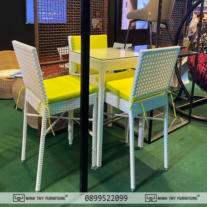 Những trải nghiệm khó quên tại Vietbuild TP.HCM tháng 9 năm 2020 38 Bàn Ghế Quầy Bar nhựa Giả Mây