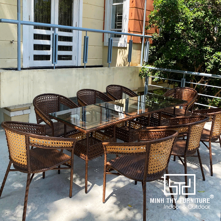 Bàn ghế nhựa giả mây MT2A62