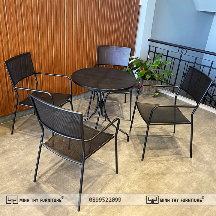  Bàn Ghế Sắt Lưới BGS321