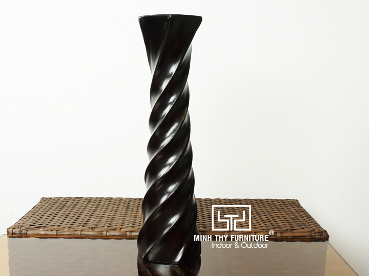 Bình Cắm Hoa Bằng Gỗ Cao 14 cm