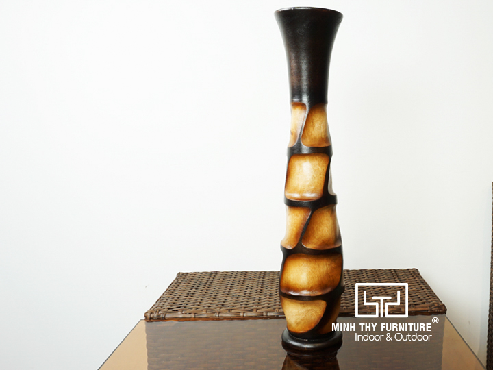 Bình Cắm Hoa Bằng Gỗ Cao 20 cm