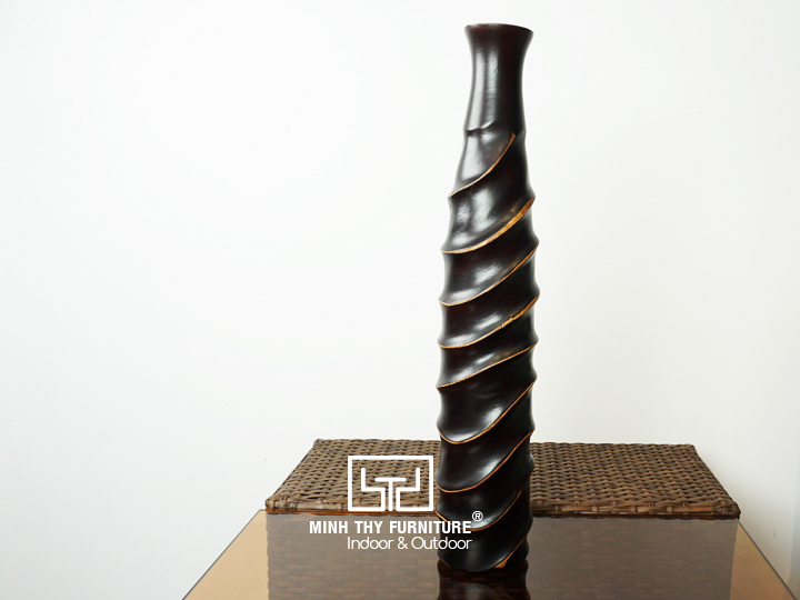 Bình Cắm Hoa Bằng Gỗ Cao 20 cm