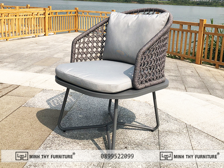 Bộ bàn ghế đan dây dù MT 2005 6 bo ban ghe ban cong mt2005