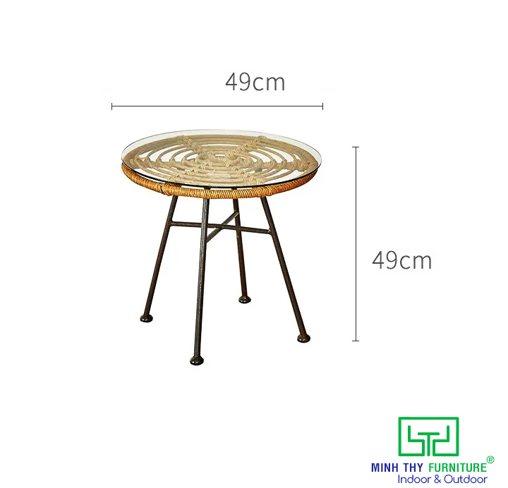 Bộ Bàn Ghế Ban Công MT2058 6 Bàn Ghế Ban Công Nhựa Giả Mây MT2058