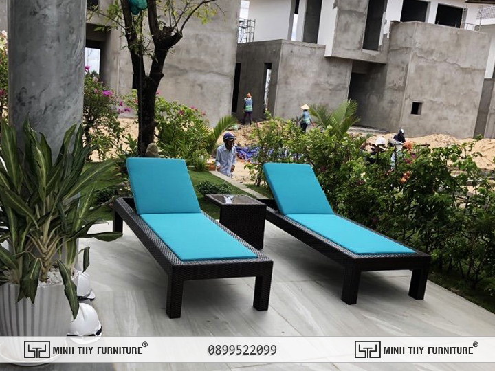 Ghế hồ bơi mây nhựa ngoài trời MT 4A18 7 Ghế Hồ Bơi Mây Nhựa MT4A18