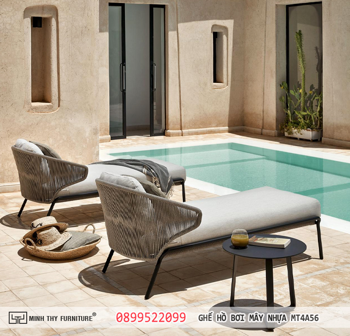 GHẾ HỒ BƠI MÂY NHỰA MT4A56