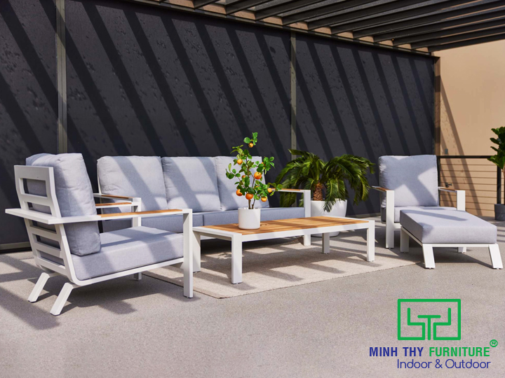 Bàn Ghế Sofa Sắt Hộp MT1031