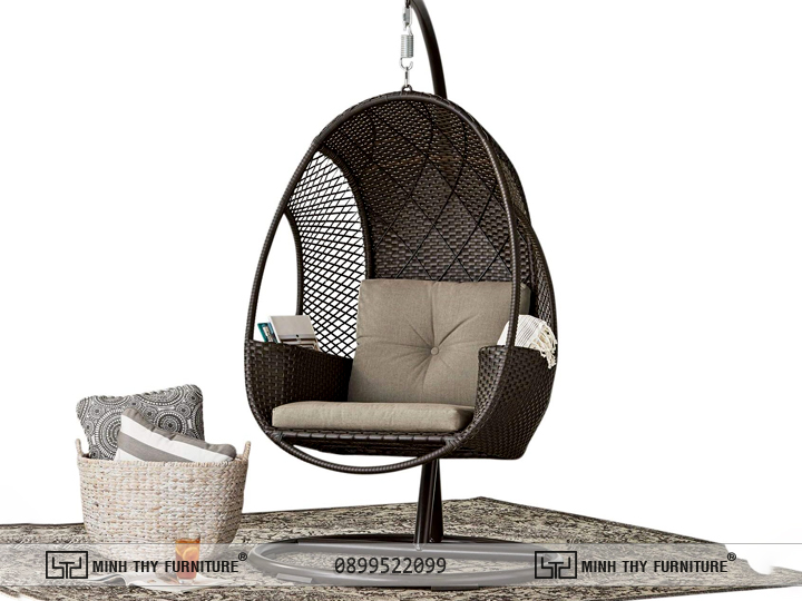 Xích đu mây nhựa MT 992 5 GHẾ XÍCH ĐU TRỨNG MÂY NHỰA MT992