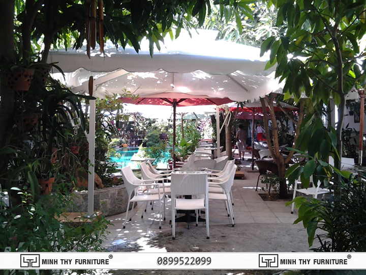 Linh Lan cafe phan thiết Bàn Ghế Nhựa Giả Mây Minh Thy