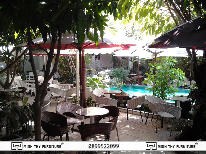 Linh Lan cafe phan thiết Bàn Ghế Nhựa Giả Mây Minh Thy