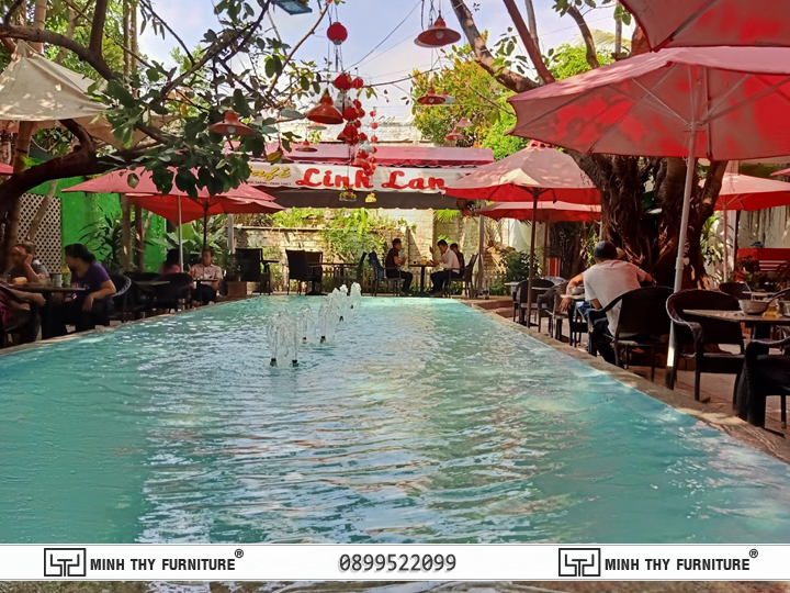 Linh Lan cafe phan thiết Bàn Ghế Nhựa Giả Mây Minh Thy