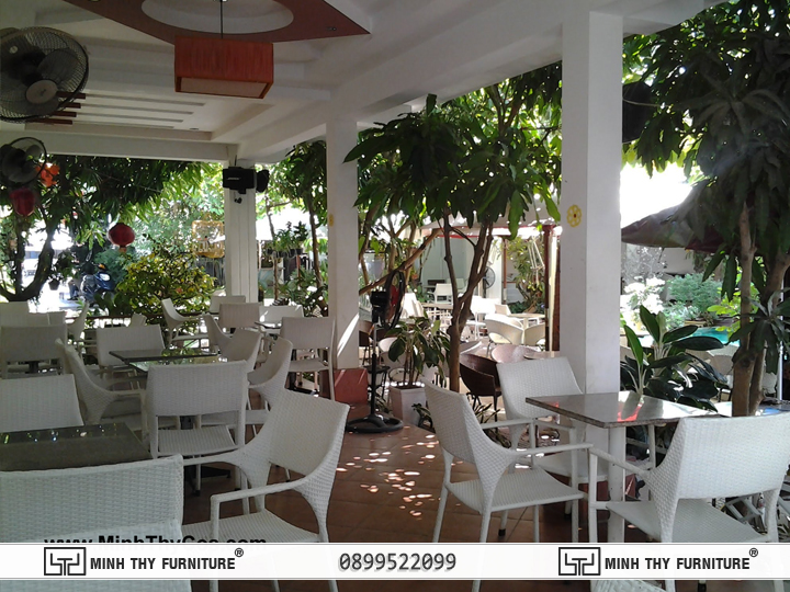 Linh Lan cafe phan thiết Bàn Ghế Nhựa Giả Mây Minh Thy