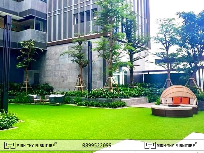 Những mẫu ghế hồ bơi làm nổi bật không gian 8 Sofa nhựa giả mây