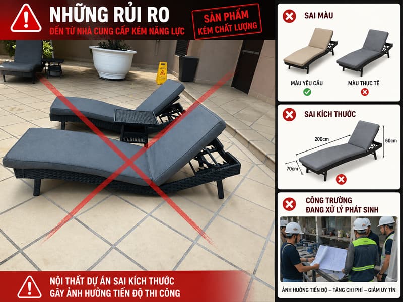Nội thất dự án sai kích thước gây ảnh hưởng tiến độ thi công