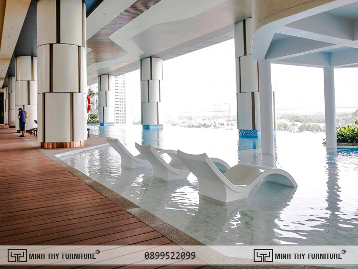 Ghế hồ bơi composite