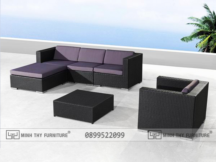 sofa mây nhựa hiện đại MT138