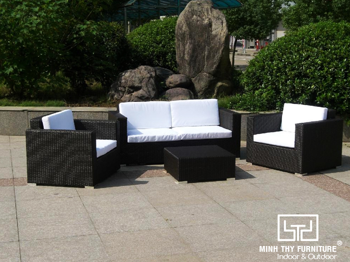 Sofa mây nhựa
