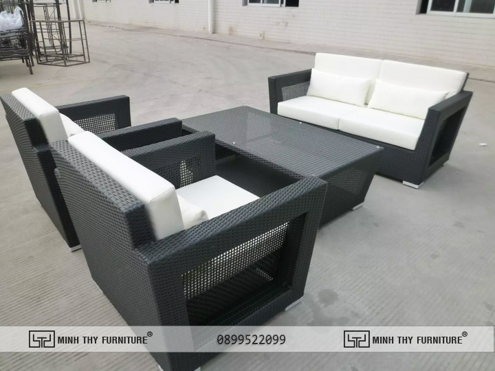 Bàn ghế sofa nhựa giả mây mt170