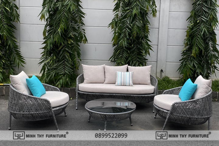 Minh Thy Furniture đơn vị sản xuất nội ngoại thất uy tín 6 SOFA GIẢ MÂY NGOÀI TRỜI MT1024