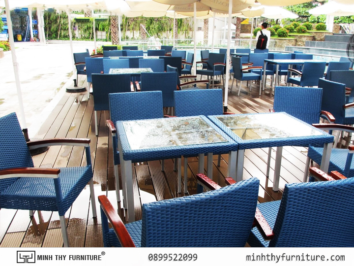 Bàn ghế nhựa giả mây