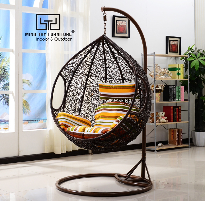 Xích đu nhựa giả mây